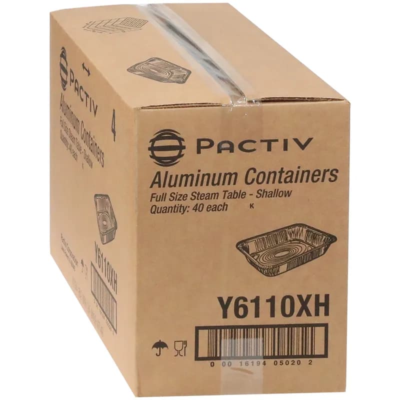 Steam Table Pan 174.8 OZ 19.6X11.6X1.7 IN Aluminum Silver 40/Case