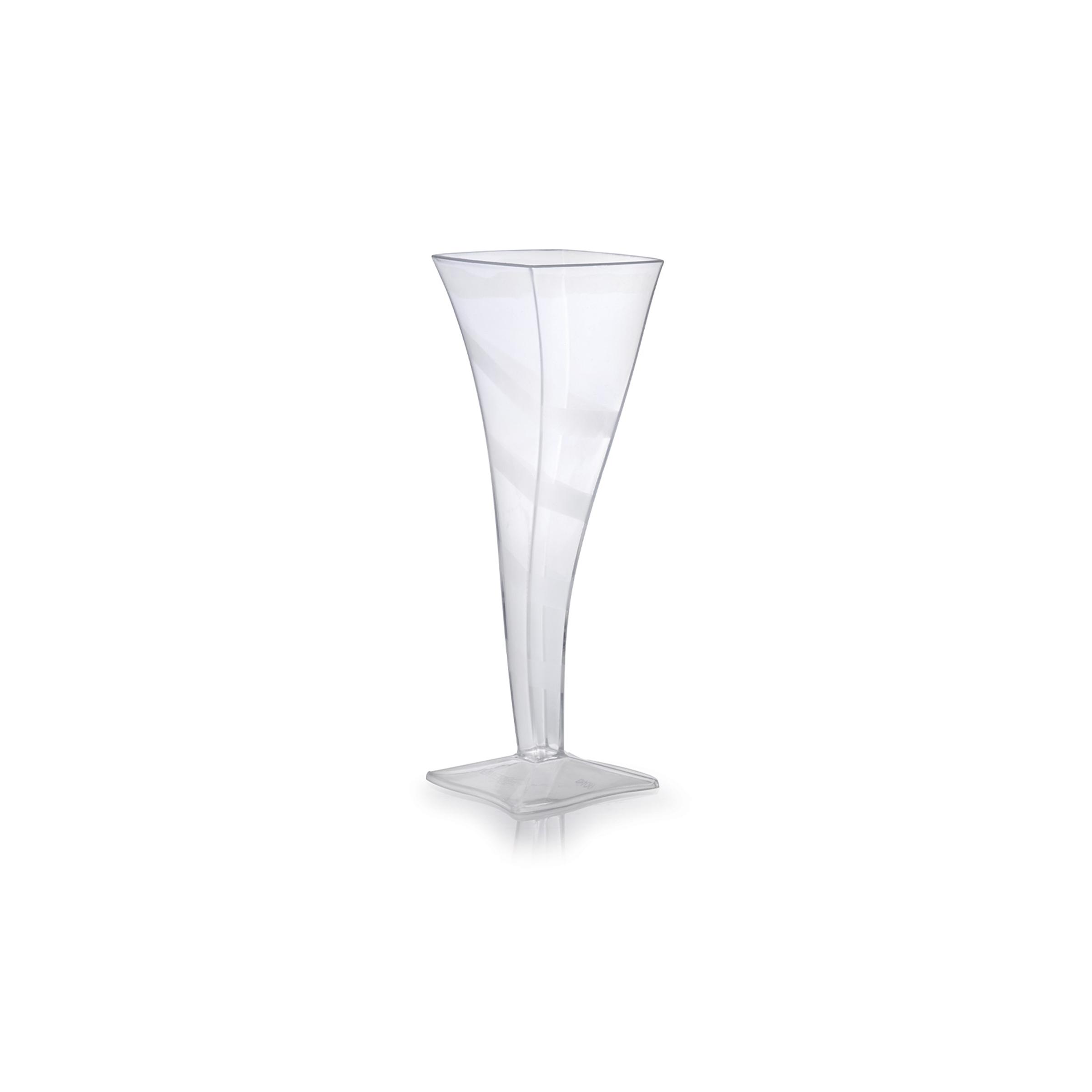 Wavetrends Cup Champagne Flute 5 OZ PS Clear 72/Case