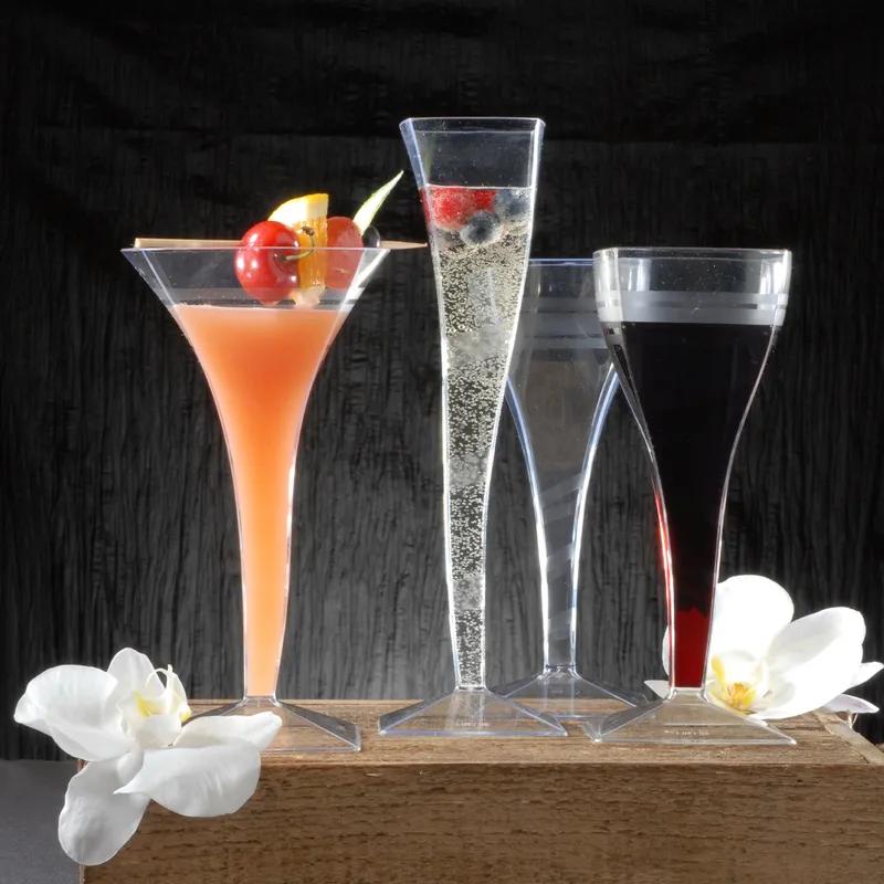 Wavetrends Cup Champagne Flute 5 OZ PS Clear 72/Case