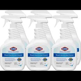 Clorox Healthcare® Bleach Germicidal Unscented One-Step Disinfectant Deodorizer 32 FLOZ Multi Surface RTU 6/Case