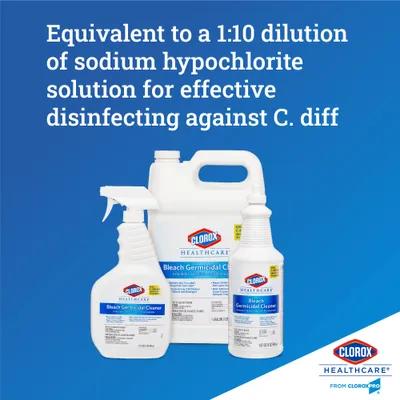 Clorox Healthcare® Bleach Germicidal Unscented One-Step Disinfectant Deodorizer 32 FLOZ Multi Surface RTU 6/Case