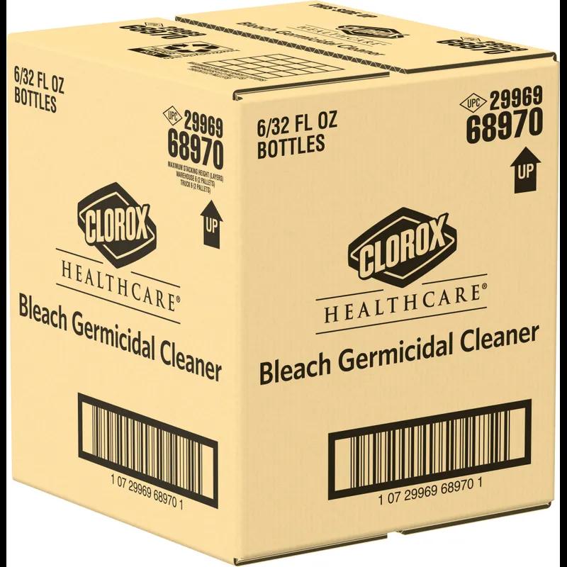 Clorox Healthcare® Bleach Germicidal Unscented One-Step Disinfectant Deodorizer 32 FLOZ Multi Surface RTU 6/Case