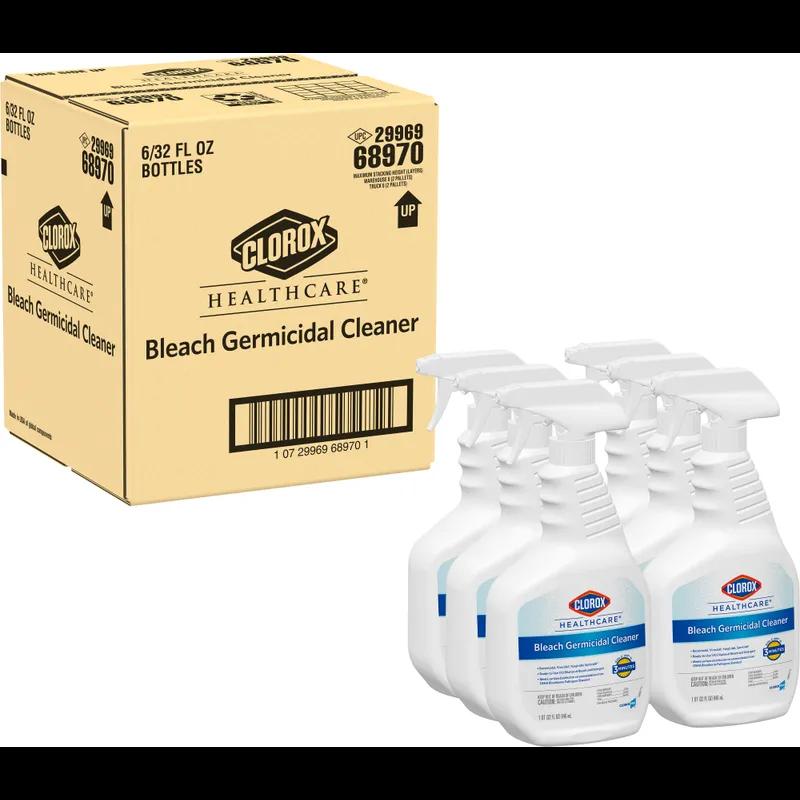 Clorox Healthcare® Bleach Germicidal Unscented One-Step Disinfectant Deodorizer 32 FLOZ Multi Surface RTU 6/Case