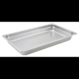 Food Pan Full Size 2.5 IN Rectangle 18/8 Stainless Steel 22GA Heavy Anti-Jam 1/Each