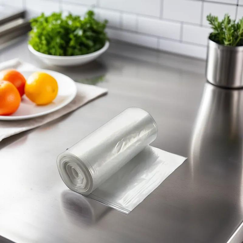 Liner 43X49 IN Clear HDPE 16MIC Roll 200/Case