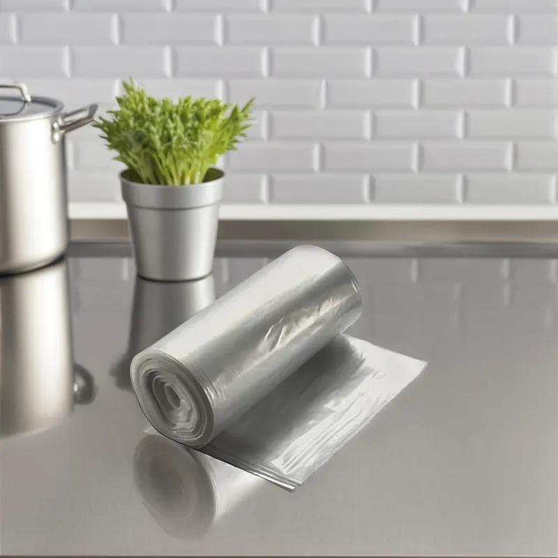 Liner 43X49 IN Clear HDPE 16MIC Roll 200/Case