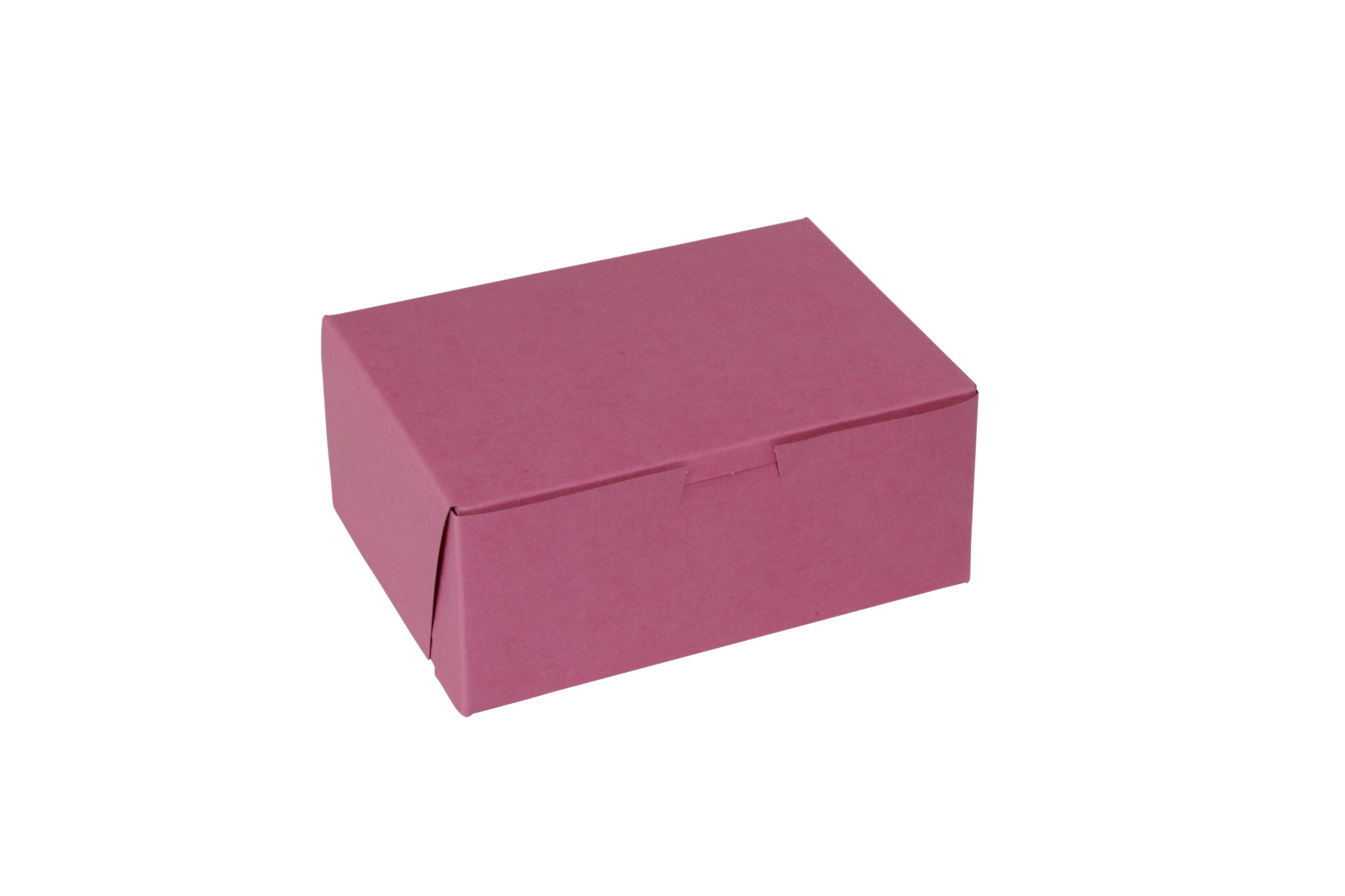 Bakery Box 7X5X3 IN Paperboard Strawberry Corner Lock 1-Piece 250/Bundle