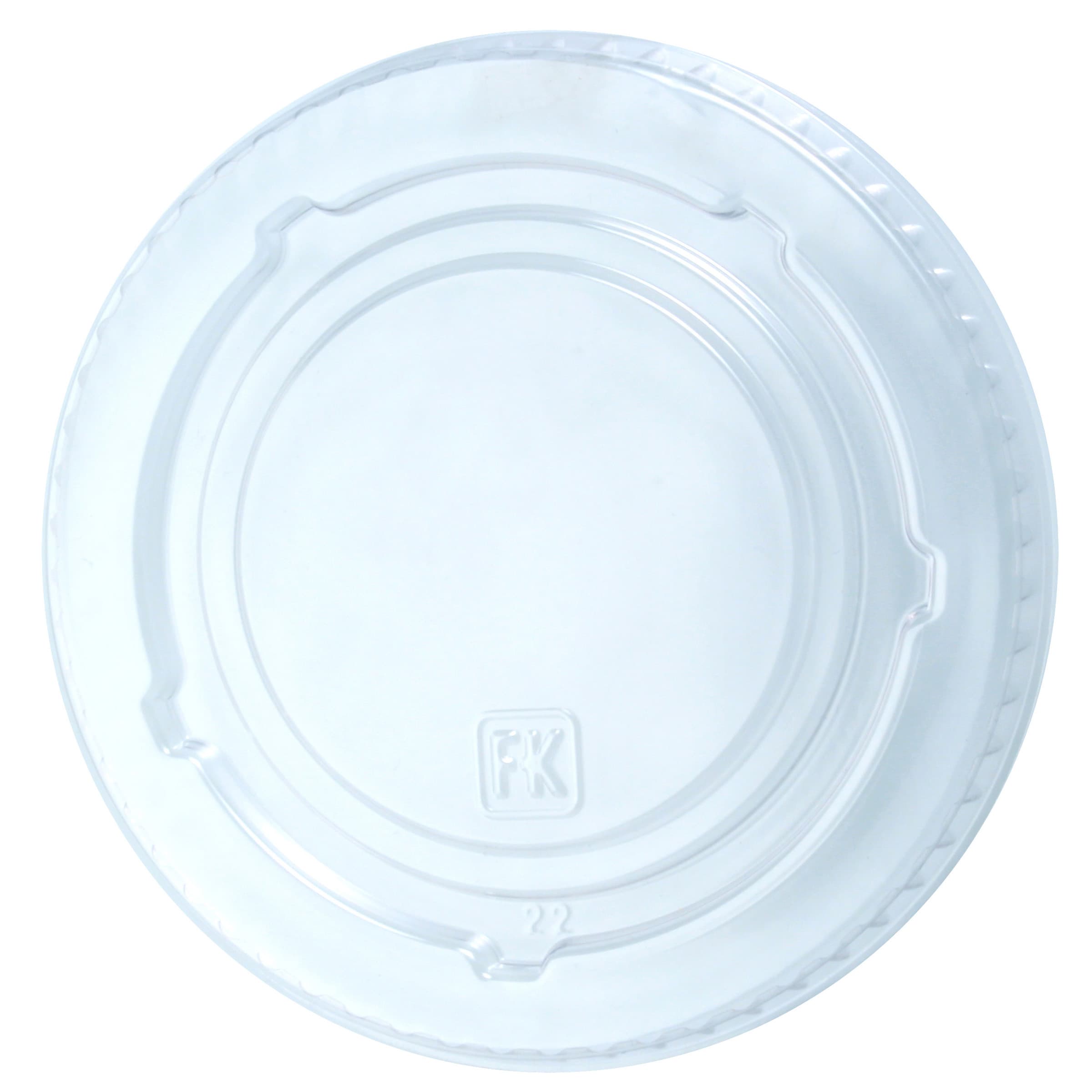 Lid Flat 3.8X0.3 IN PET Clear For 9 OZ Cold Cup No Slot 1000/Case
