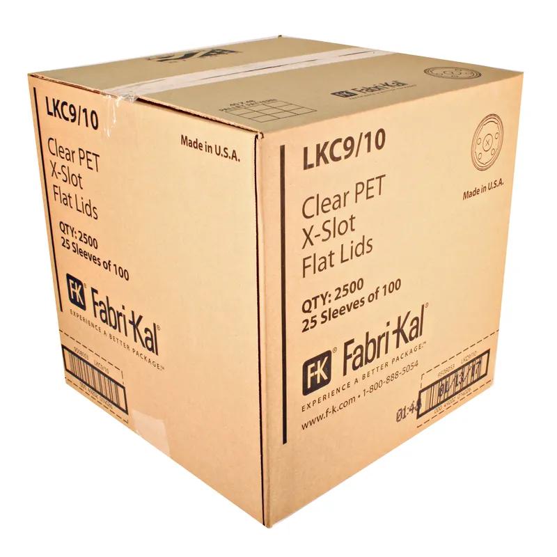 Nexclear® Lid Flat 3.2X0.3 IN PET Clear For 9-10 OZ Cold Cup With Hole Identification 2500/Case