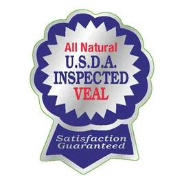 USDA Veal Label Foil-Lined Paper 500/Roll