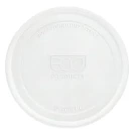 Lid Flat 5 IN PLA Clear Round For 8-32 OZ Deli Container 500/Case