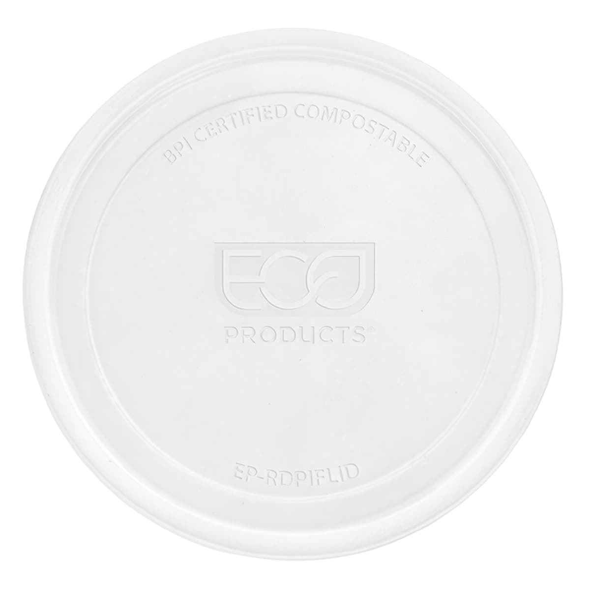 Lid Flat 5 IN PLA Clear Round For 8-32 OZ Deli Container 500/Case