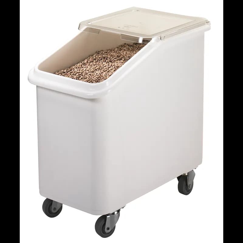 Ingredient Bin 27 GAL White Plastic Slant Top 1/Each