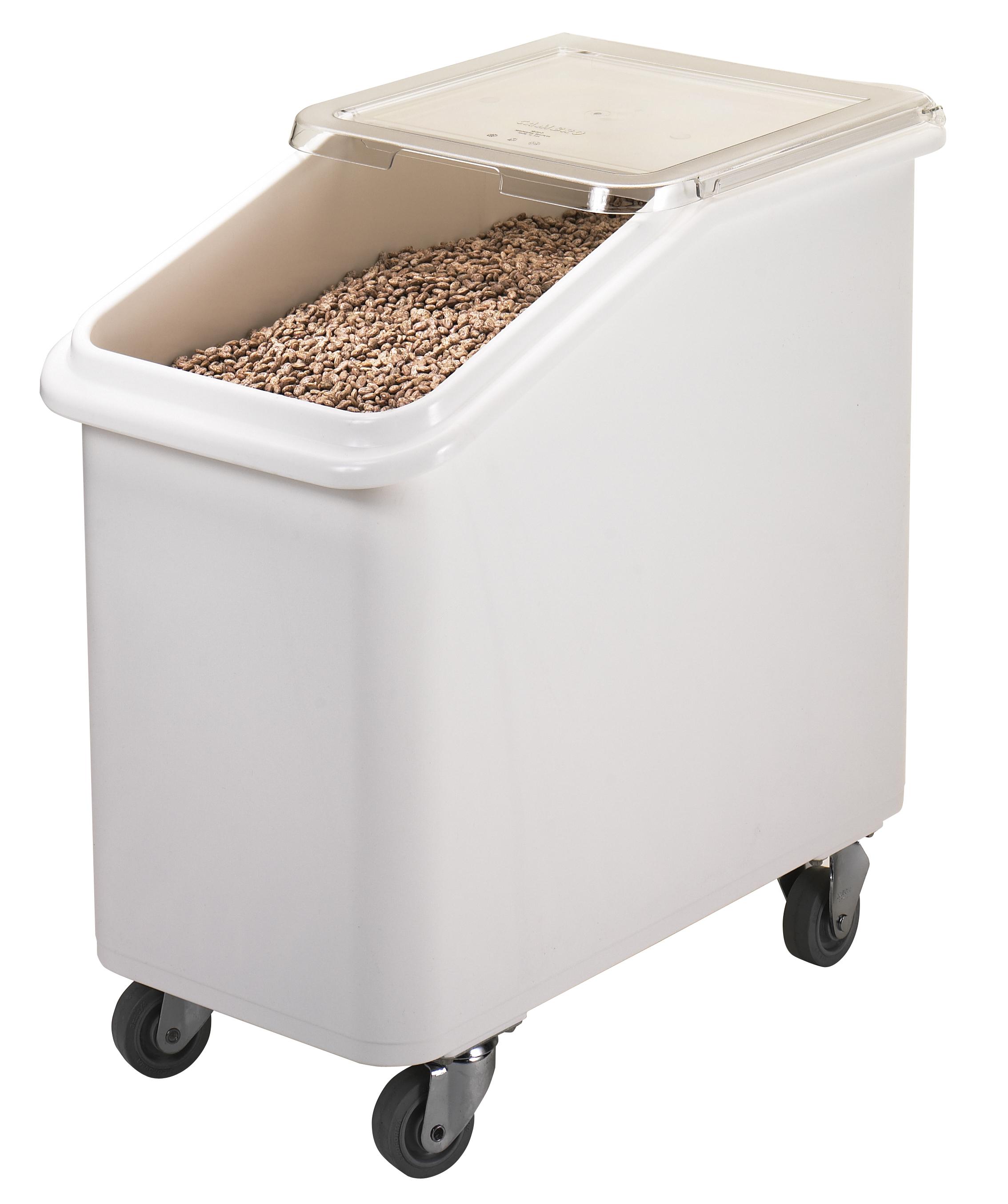 Ingredient Bin 27 GAL White Slant Top 1/Each