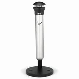 Infinity™ Smoking Receptacle 15.50X39.63 IN Black Stainless Metal Base Mount Cylindrical 1/Case