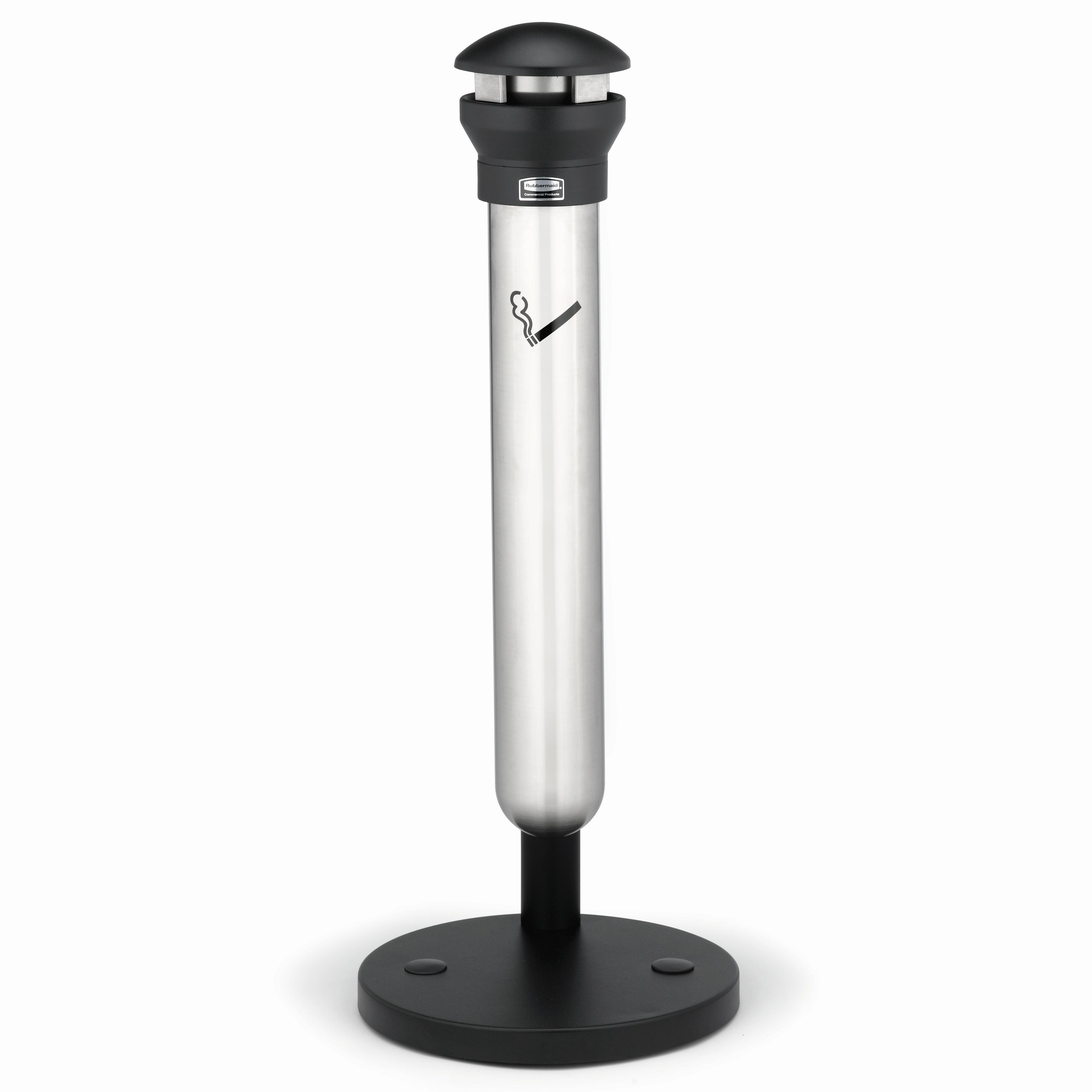 Infinity™ Smoking Receptacle 15.50X39.63 IN Black Stainless Metal Base Mount Cylindrical 1/Case