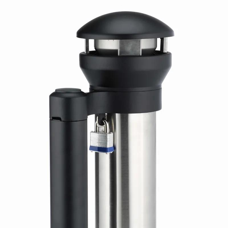 Infinity™ Smoking Receptacle 15.50X39.63 IN Black Stainless Metal Base Mount Cylindrical 1/Case