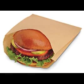 Bagcraft® EcoCraft® Sandwich Bag 6.5X0.75X6 IN Wax Coated Paper Kraft Grease Resistant 2000/Case