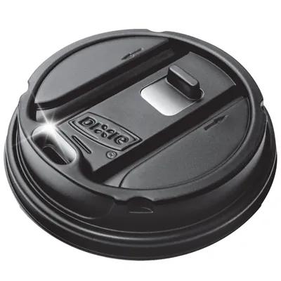 Dixie® Lid Black For 12-16 OZ Hot Cup Reclosable Tab 1000/Case