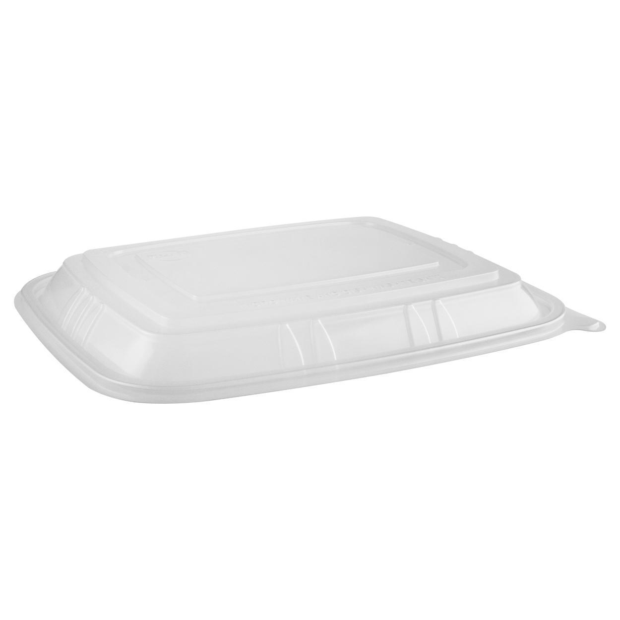 Mega-Meal® Lid Flat 1/2 Size 1.22 IN PP Clear For 80-100 OZ Steam Table Pan 100/Case