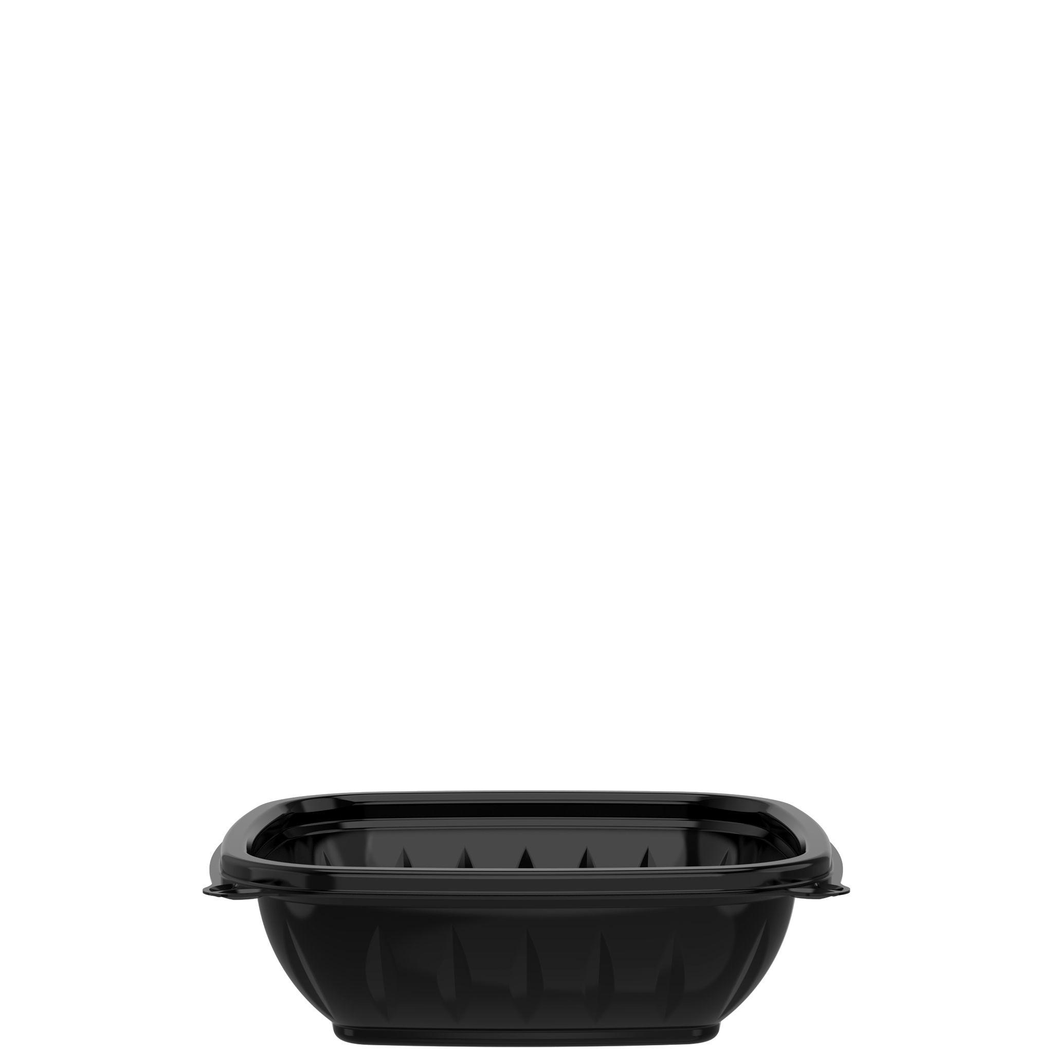 Dart® PresentaBowls Pro® Bowl 8 OZ PP Black Square Freezer Safe Microwave Safe 63 Count/Pack 8 Packs/Case 504 Count/Case