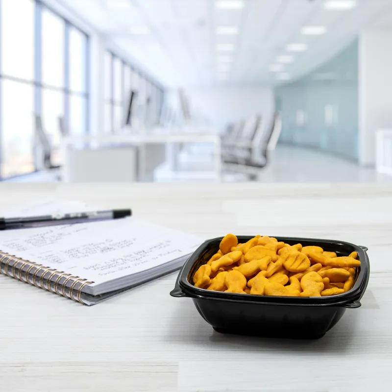 Dart® PresentaBowls Pro® Bowl 8 OZ PP Black Square Freezer Safe Microwave Safe 63 Count/Pack 8 Packs/Case 504 Count/Case