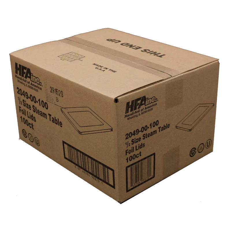 Lid Flat 1/2 Size Aluminum For Steam Table Pan 100/Case