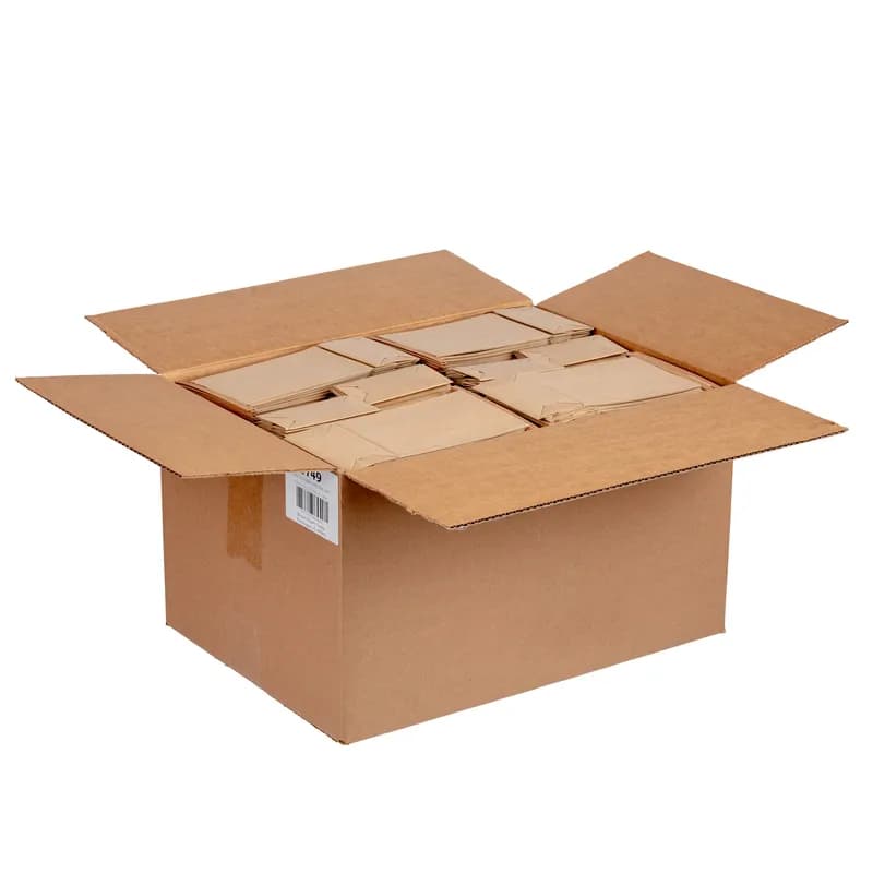 Coffee Bag 4.75X2.5X9.5 IN Paper Natural Plain With Tin Ties Closure With Window 1000/Case