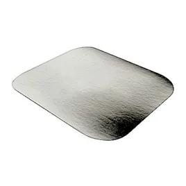 Lid Flat 7X5 IN Foil-Lined Paper Silver White Oblong For Container 500/Case