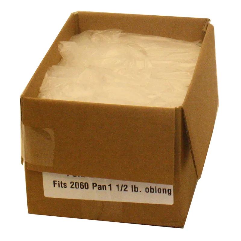 Lid Flat 7X5 IN Foil-Lined Paper Silver White Oblong For Container 500/Case