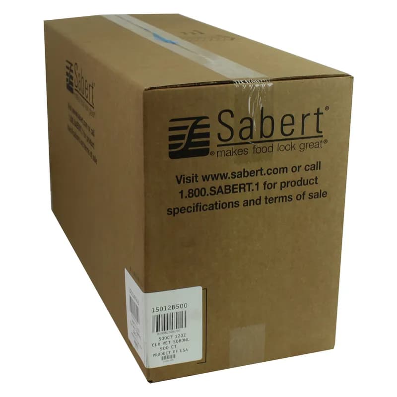 Bowl Small (SM) 12 OZ PET Clear Square 500/Case