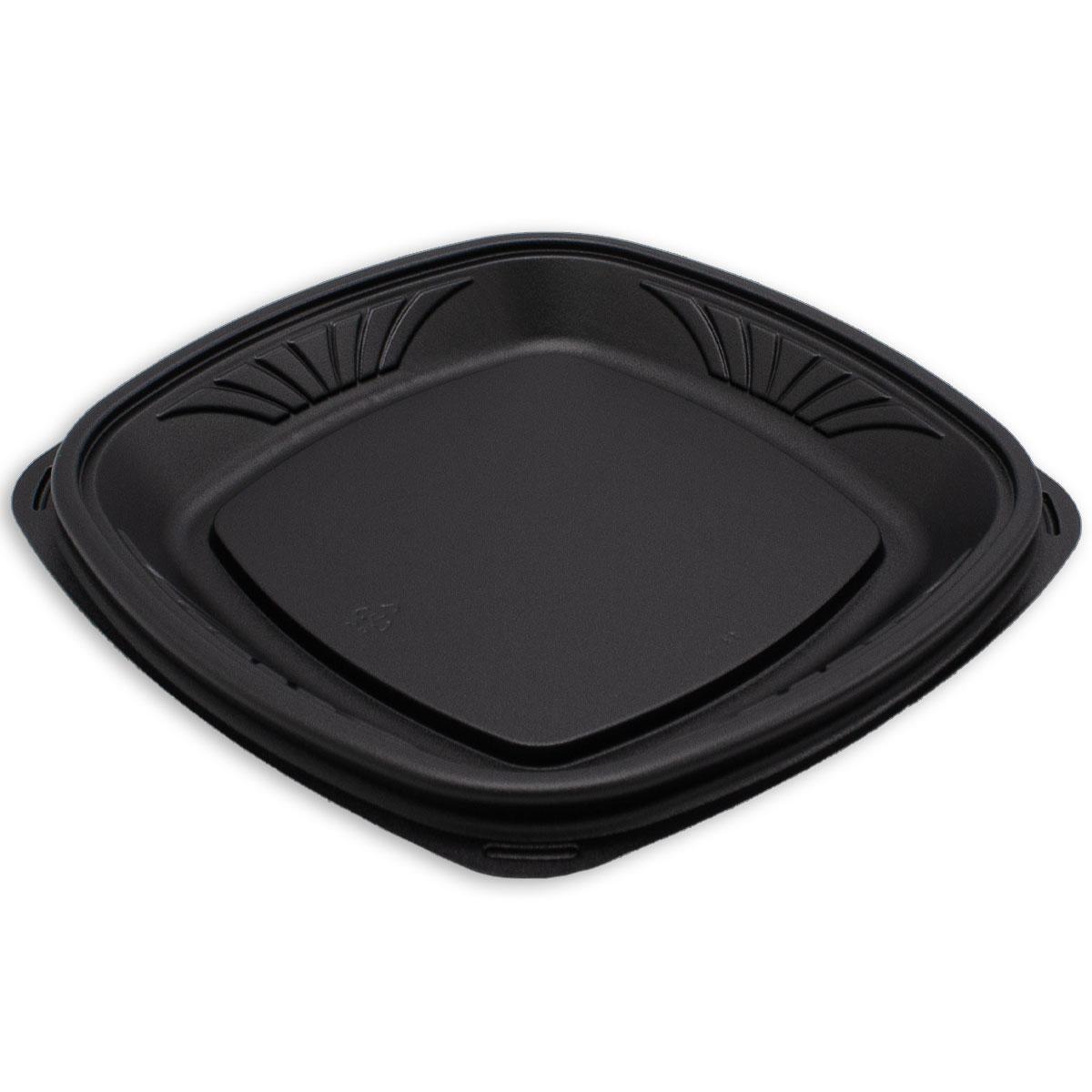 Forum® Plate 9X9 IN PS Black Square Shallow 300/Case