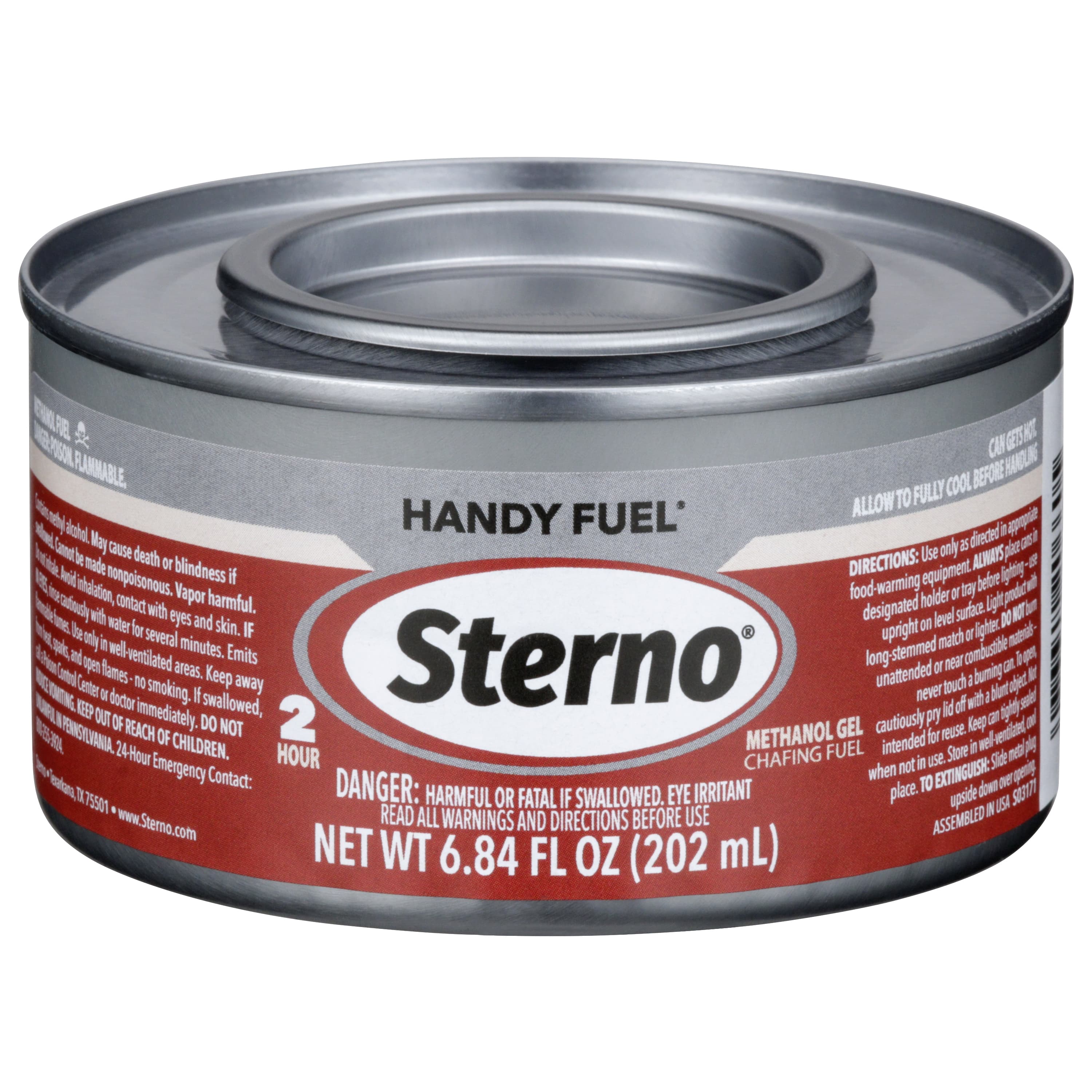 Handy Fuel® Methanol Chafing Fuel 2-HR Gel 72/Case