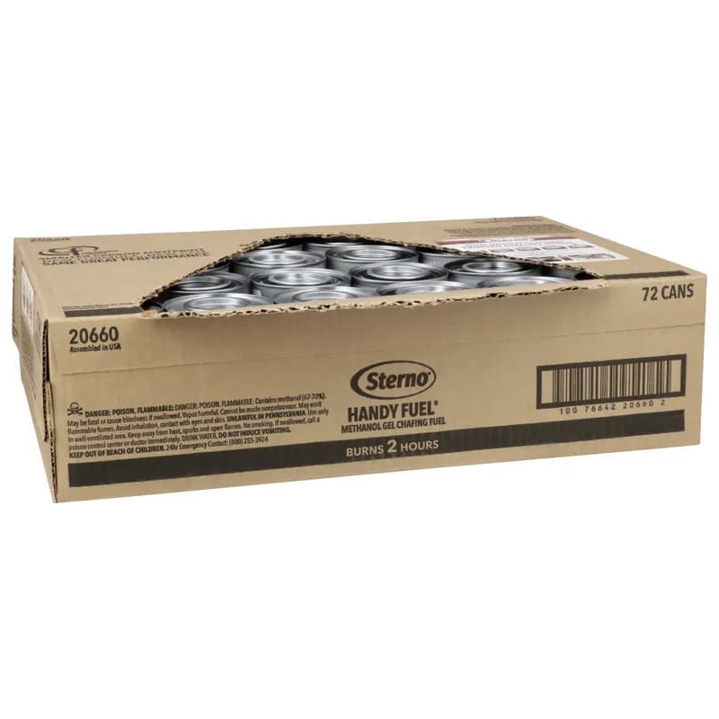 Handy Fuel® Methanol Chafing Fuel 2-HR Gel 72/Case