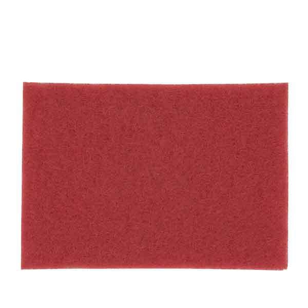 3M™ Scotch-Brite™ 5100 Cleaning Pad 14X28 IN Red Non-Woven Polyester Fiber 175-600 RPM 10/Case