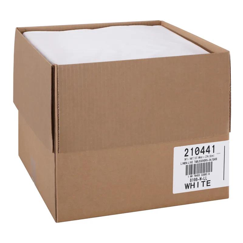 Linen-Like® Table Cover 50X108 IN Airlaid Paper White 24/Case