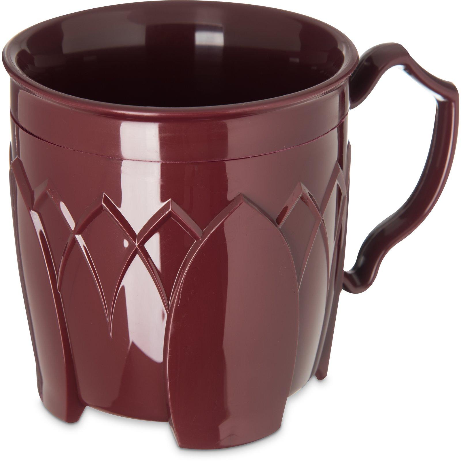 Dinex® Fenwick Mug 8 OZ PP PE Cranberry Mug Insulated 48/Case