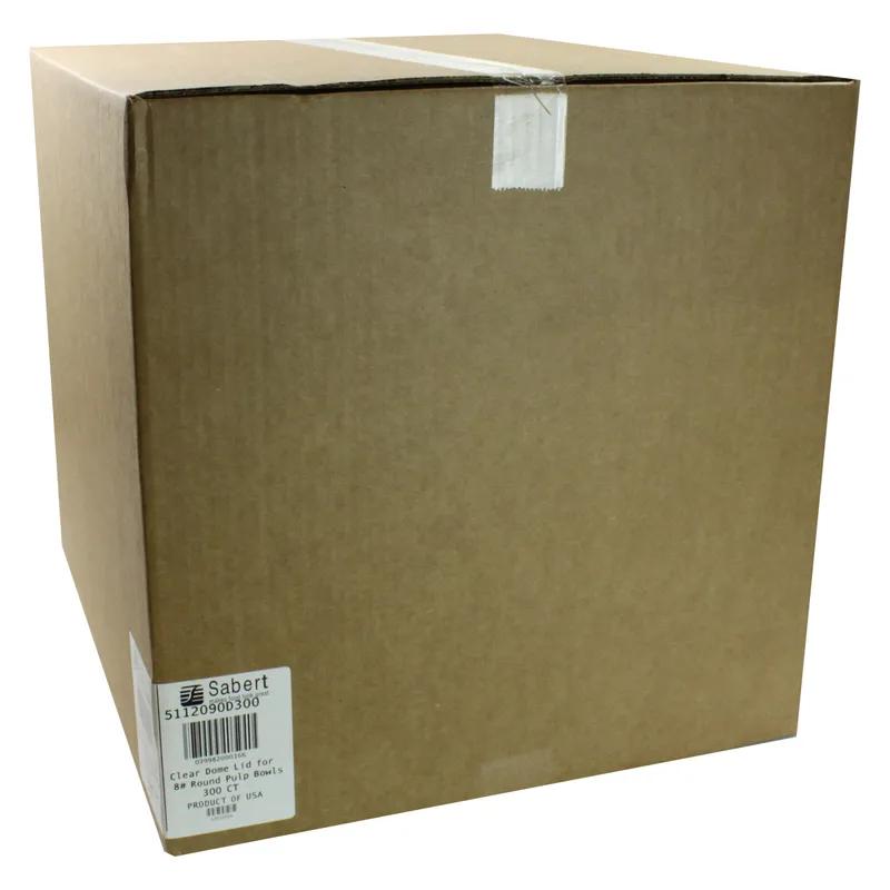 Lid High Dome 8.4X1.15 IN 1 Compartment PET Clear Round For 24-32-48 OZ Bowl Unhinged 300/Case