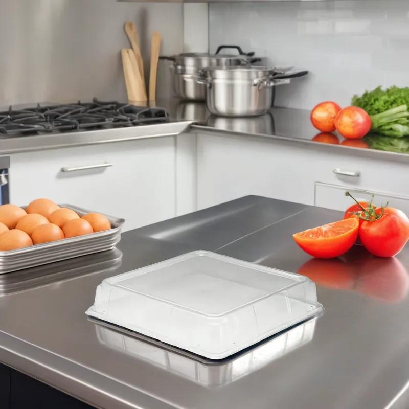 WNA CaterLine® Lid Dome 16X16 IN PET Clear Square For Container 40/Case