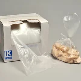 Utility Bag 18X24 IN Clear HDPE 1.1MIL With Twist Ties 250/Roll