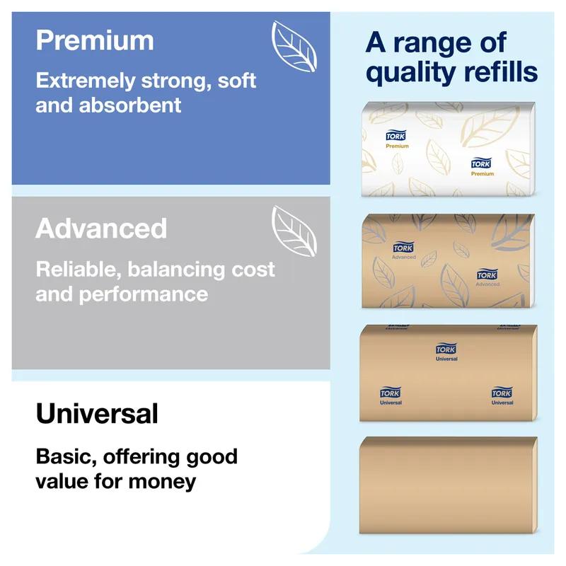 Tork Xpress Paper Towel Dispenser H23H2 4.56X12.68X7.92 IN Plastic Countertop Black Multifold Portable 1/Each