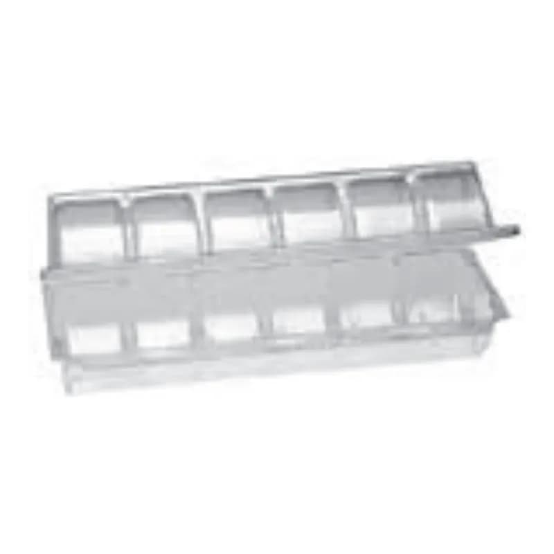 Ice Cream Sandwich Dessert Container Hinged Plastic Clear 200/Case
