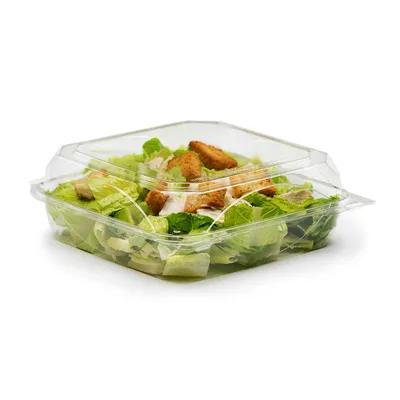 The BOTTLEBOX ® Take-Out Container Hinged 8.46X7.96X2.88 IN RPET Clear Rectangle 200/Case
