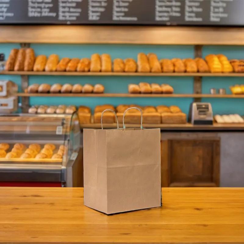 Victoria Bay Shopper Bag 12X9X15.75 IN Paper #81 Kraft Gusset 200/Case