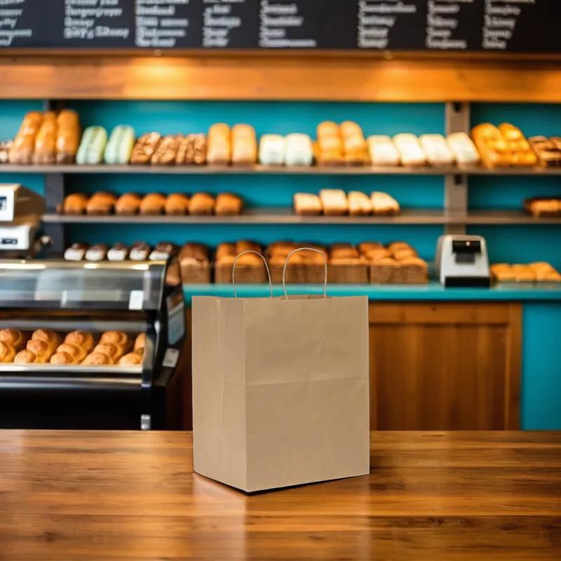 Victoria Bay Shopper Bag 12X9X15.75 IN Paper #81 Kraft Gusset 200/Case