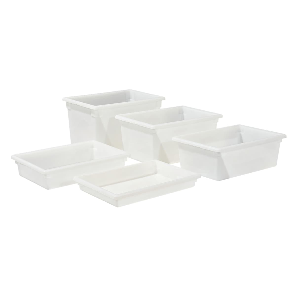 Food Storage Box Full Size 18X26X15 IN White PP Freezer Safe 1/Each