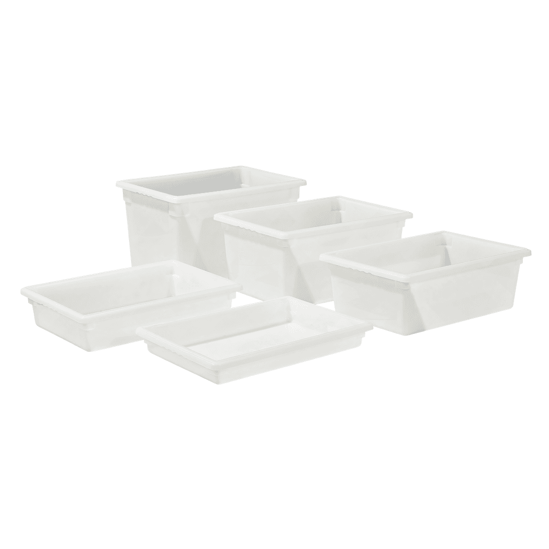 Food Storage Box Full Size 18X26X15 IN White PP Freezer Safe 1/Each