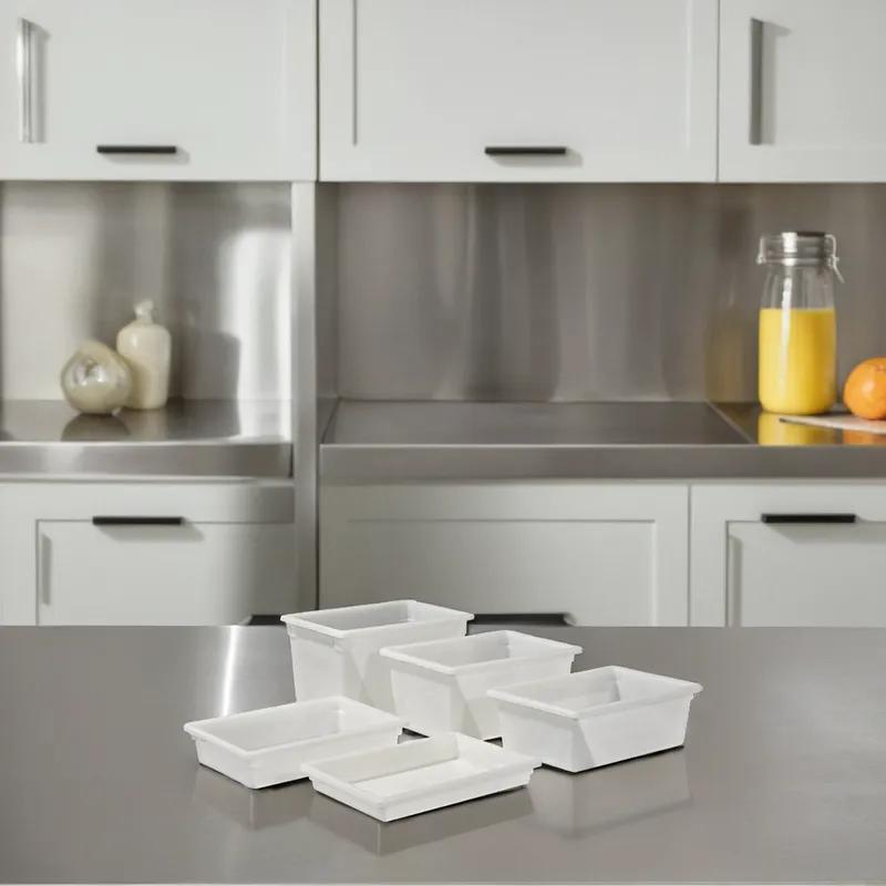 Food Storage Box Full Size 18X26X15 IN White PP Freezer Safe 1/Each