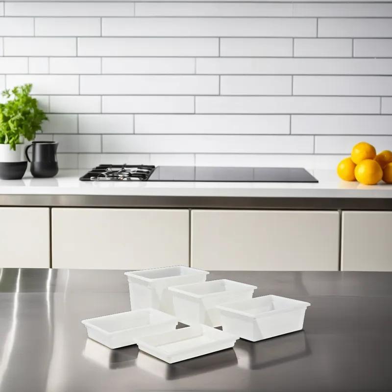 Food Storage Box Full Size 18X26X15 IN White PP Freezer Safe 1/Each