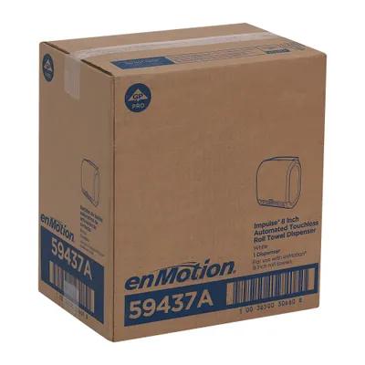enMotion® Impulse® Paper Towel Dispenser 8.58X12.7X13.8 IN Wall Mount White 1-Roll Touchless 8IN Roll 1/Each